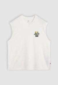 CROPPED MUSCLE TANK - Apdrukāts T-krekls - bright white