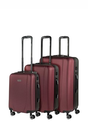 TIBER SET - Juego de maletas - anthracite/dark burgundy