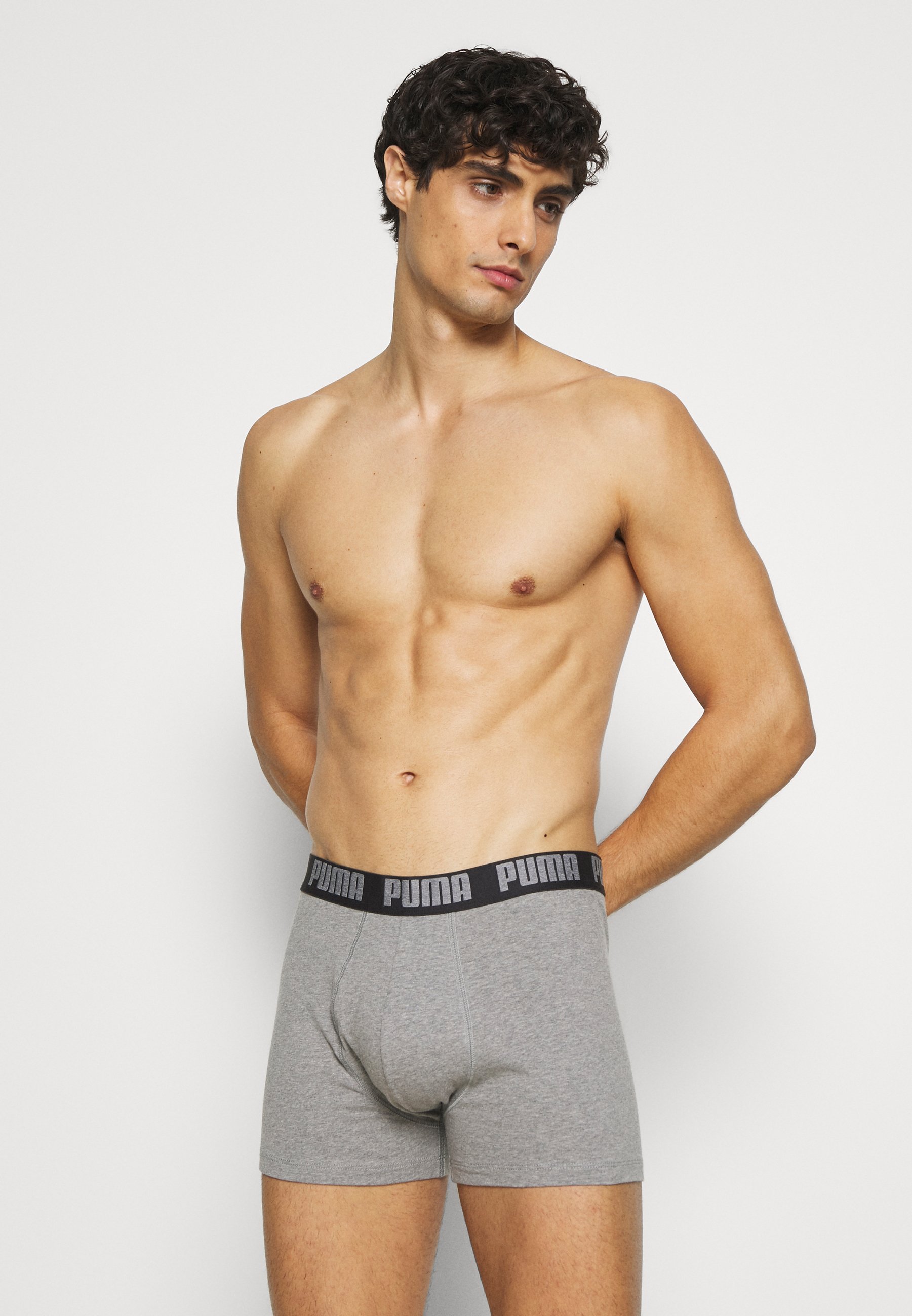 grey boxer shorts