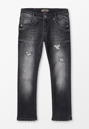 BOYS CROPPED - Slim fit jeans - black medium