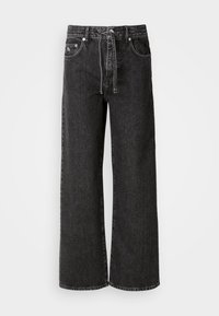 Tiesaus kirpimo džinsai - black washed