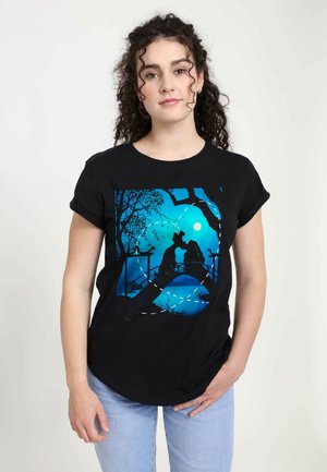 DISNEY LADY AND THE TRAMP SILHOUETTE LOVE - Print T-shirt - black