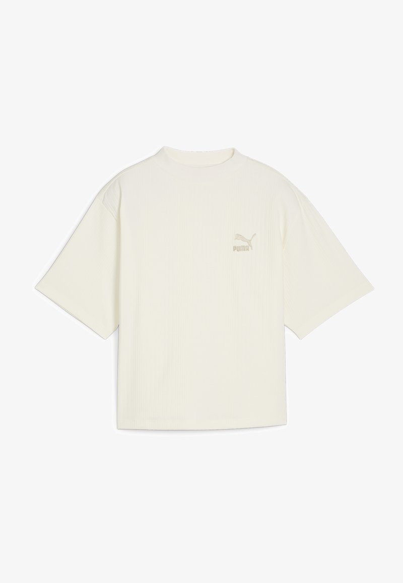 Puma MOCK NECK - Jednoduché tričko - frosted ivory