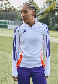 adidas Performance TIRO TRAINING TOP  - Langærmet T-shirt - white/lucid blue/app solar red