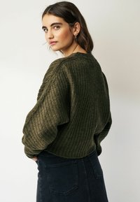 Next Strickjacke - khaki green