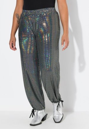 WITH STRAIGHT LEGS AND  ELASTIC WAIST - Pantaloni - multi