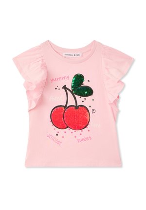 T-shirt con stampa - rosa
