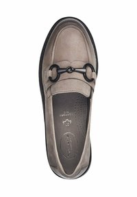 Tamaris COMFORT - Slip-ons - stone nubuc