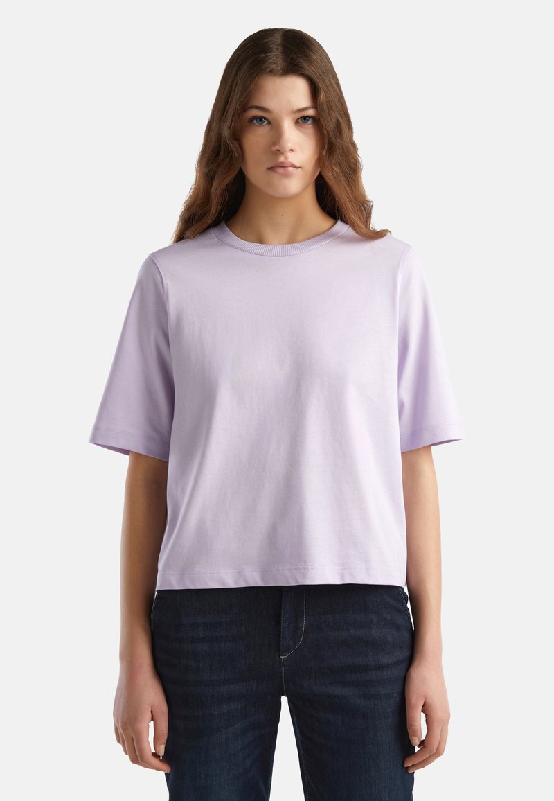 T-shirt Levi's Violet Lilas Rayé - Coupe Boxey/oversize - Taille 3XL - Occasion Parfait état - Logo Brodé