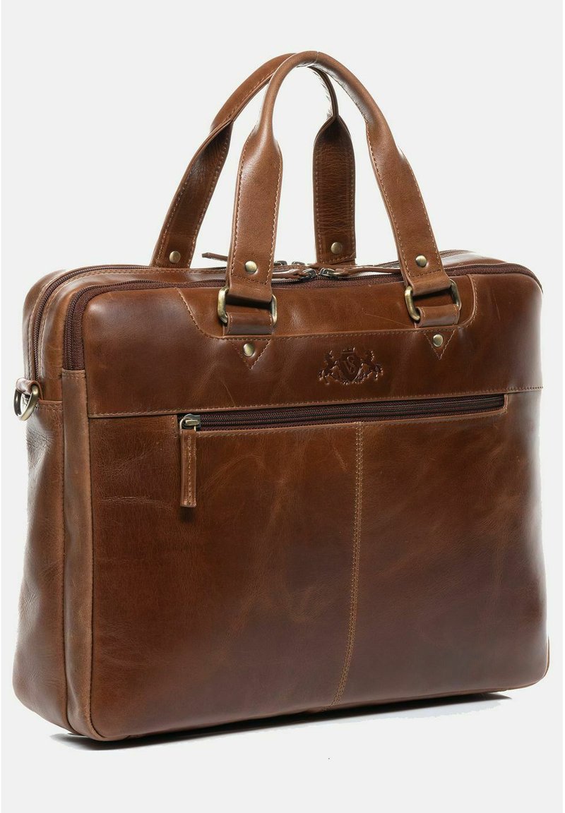 Herren Umhängetaschen | SID & VAIN Notebooktasche hellbraun/braun - BY12435 Herren Umhängetaschen | SID & VAIN Notebooktasche hellbraun/braun - BY12435