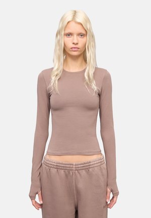 Langarmshirt - light brown