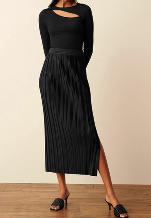 Next, Jupe plissée - black