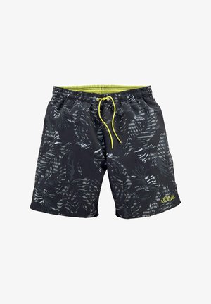 s.Oliver Badeshorts - schwarz bedruckt