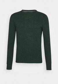 Pullover - mottled dark green