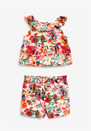 PRINTED CO-ORD SET - Kraťasy - pink