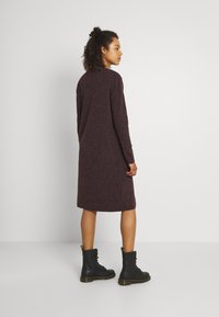 Vero Moda VMDOFFY LS LONG OPEN GA NOOS - Casaco de malha - port royale/black melange
