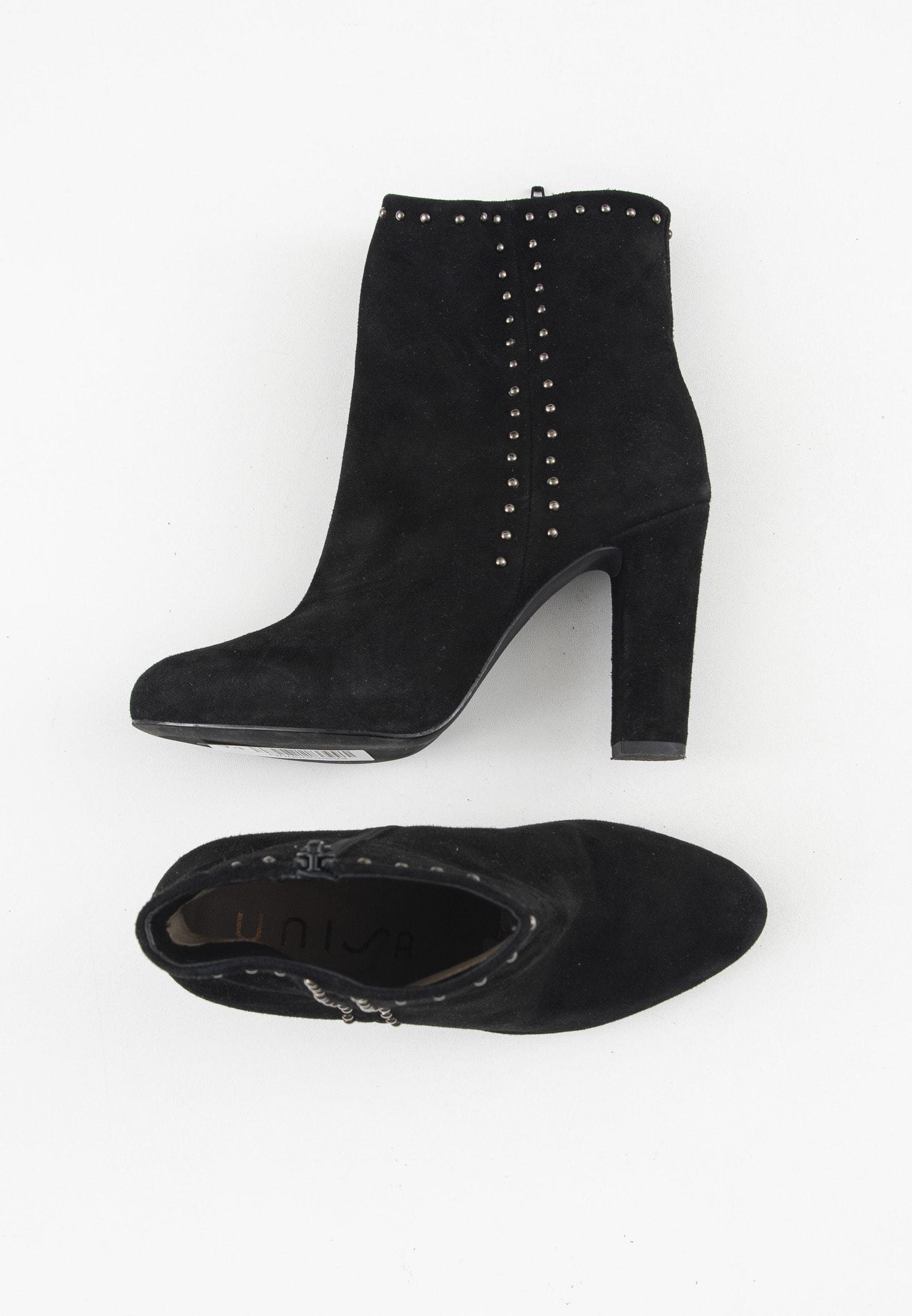 Unisa Enkellaarsjes met hoge hak - black/zwart - (Pre-owned) - Zalando.nl