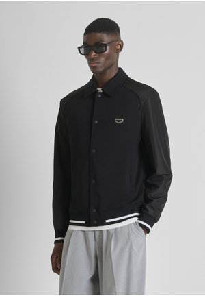 WITH SLEEVES WITH PLATE - Blouson Bomber - black