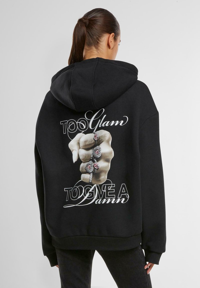 Mister Tee - GIVE A DAMN FLUFFY - Hoodie - black, Enlarge