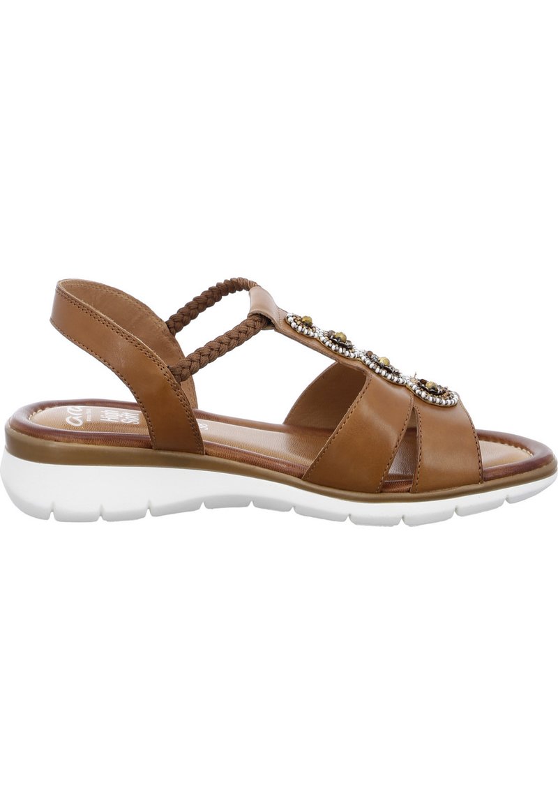 Damen Sneaker | ara KRETA Riemensandalette cognac - JQ41669 Damen Sneaker | ara KRETA Riemensandalette cognac - JQ41669