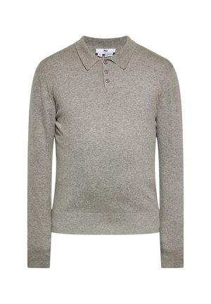 Langærmet T-shirt - grau melange