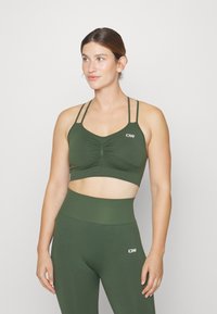 ICANIWILL DEFINE SEAMLESS SCRUNCH BRA - Sujetadores deportivos con sujeción media - autumn green