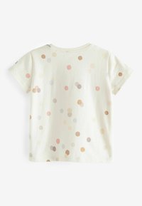 Next SHORT SLEEVE SEQUIN REGULAR FIT - T-shirts print - cream moon and stars