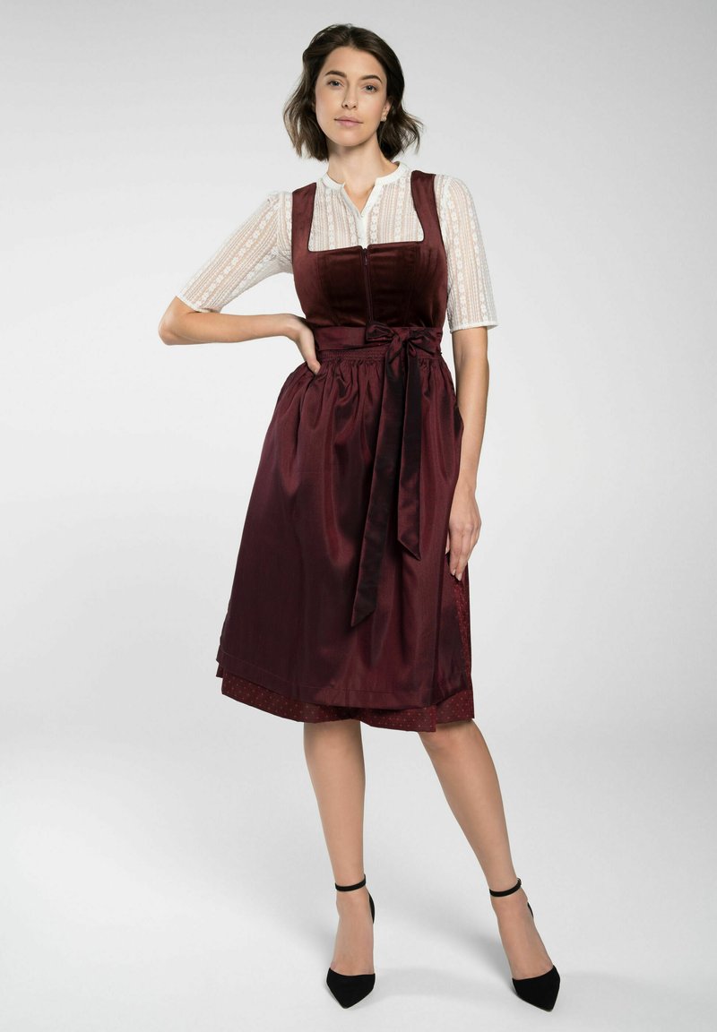 Spieth & Wensky ENRIETTA - Dirndl - dunkelrot