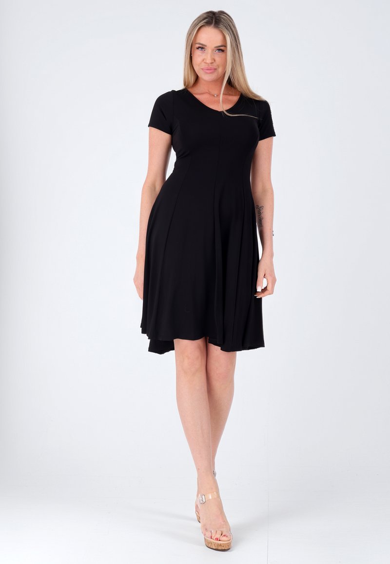 princess polly baby blue dress One Black Sundress, Two Ways main image 1