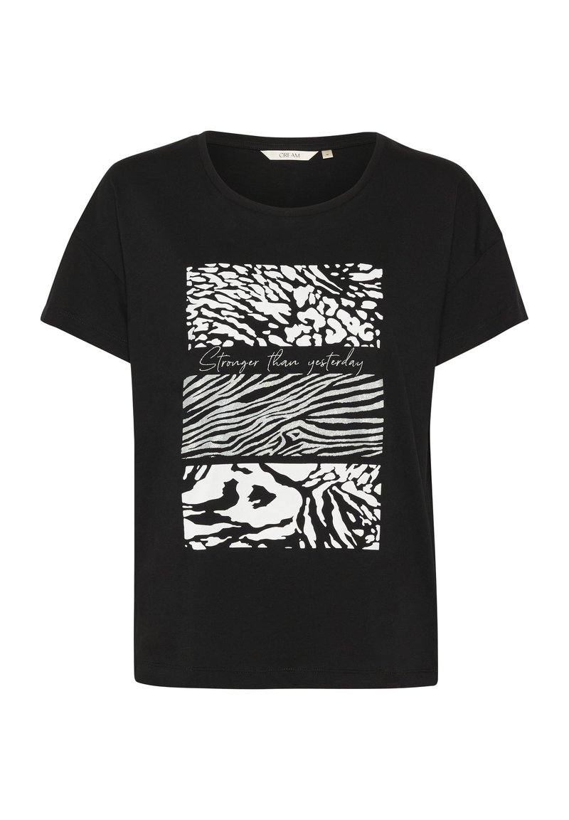 Cream T-shirt print zwart Cream T-shirt print zwart