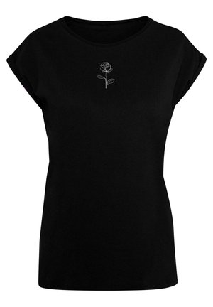 SPRING EXTENDED SHOULDER - T-shirts print - black