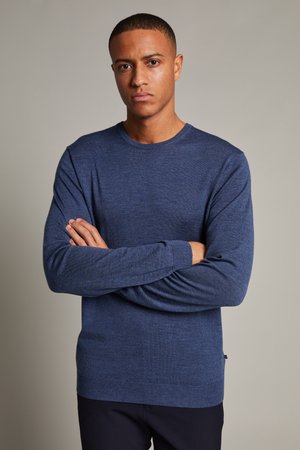 MARGRATE MERINO - Jumper - vintage blue