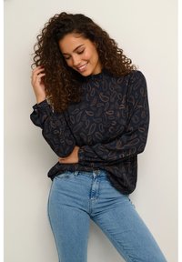 Kaffe KATINNA  - Bluse - dark blue toffee paisley print