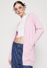 VILA VIRIL OPEN NOOS - Cardigan - pastel lavender light melange