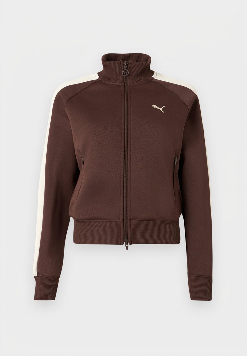 Puma T7 ALWAYS ON SHORT TRACK JACKET - Training jacket - chocolate ...