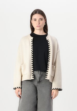 SLFJILLI DETAIL CARDIGAN - Cardigan - birch/black
