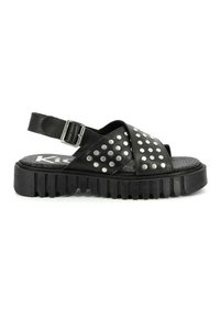 Kickers CUIR KICK FACT - Sandali con plateau - noir