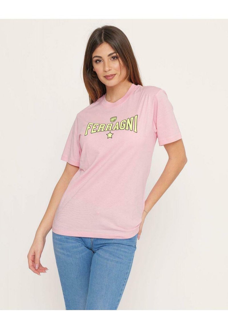 CHIARA FERRAGNI T-shirt print donkerroze