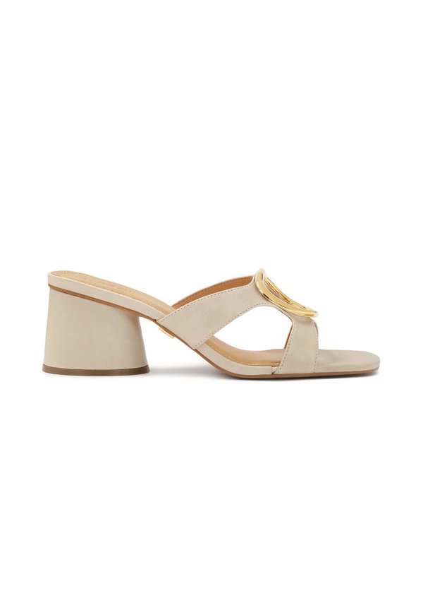 NURI - Pantolette hoch - beige