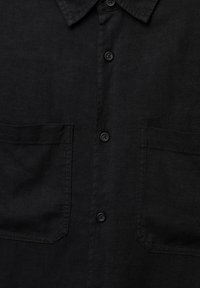 PULL&BEAR LONG SLEEVE BLEND - Cămașă - black