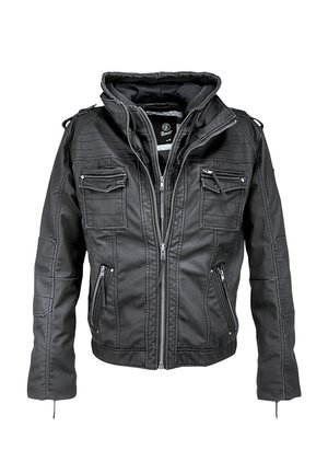 Brandit, HERREN BLACK ROCK JACKET - Kunstlederjacke - black