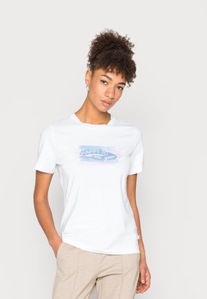 TEE - T-shirt z nadrukiem - white