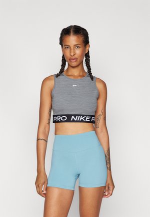 PRO DF 365 CROP  - Top - smoke grey heather white