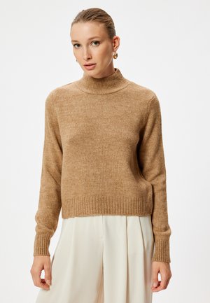 HIGH NECK - Jumper - brown