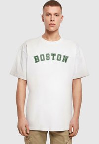 Merchcode BOSTON HEAVY - T-shirts print - white