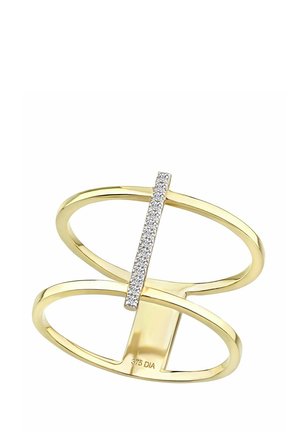 DOUBLE LAYER DIAMOND - Prsteň - yellow gold-coloured