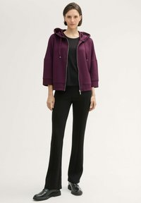 TOM TAILOR Sweater met rits - blackberry