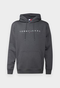 LINEAR LOGO HOODIE - Sudadera - washed black