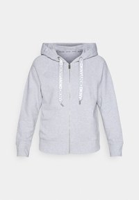 TWO TONE LOGO DRAWCORD ZIP HOODIE - Majica s kapuljačom i patentnim zatvaračem - pearl grey heather