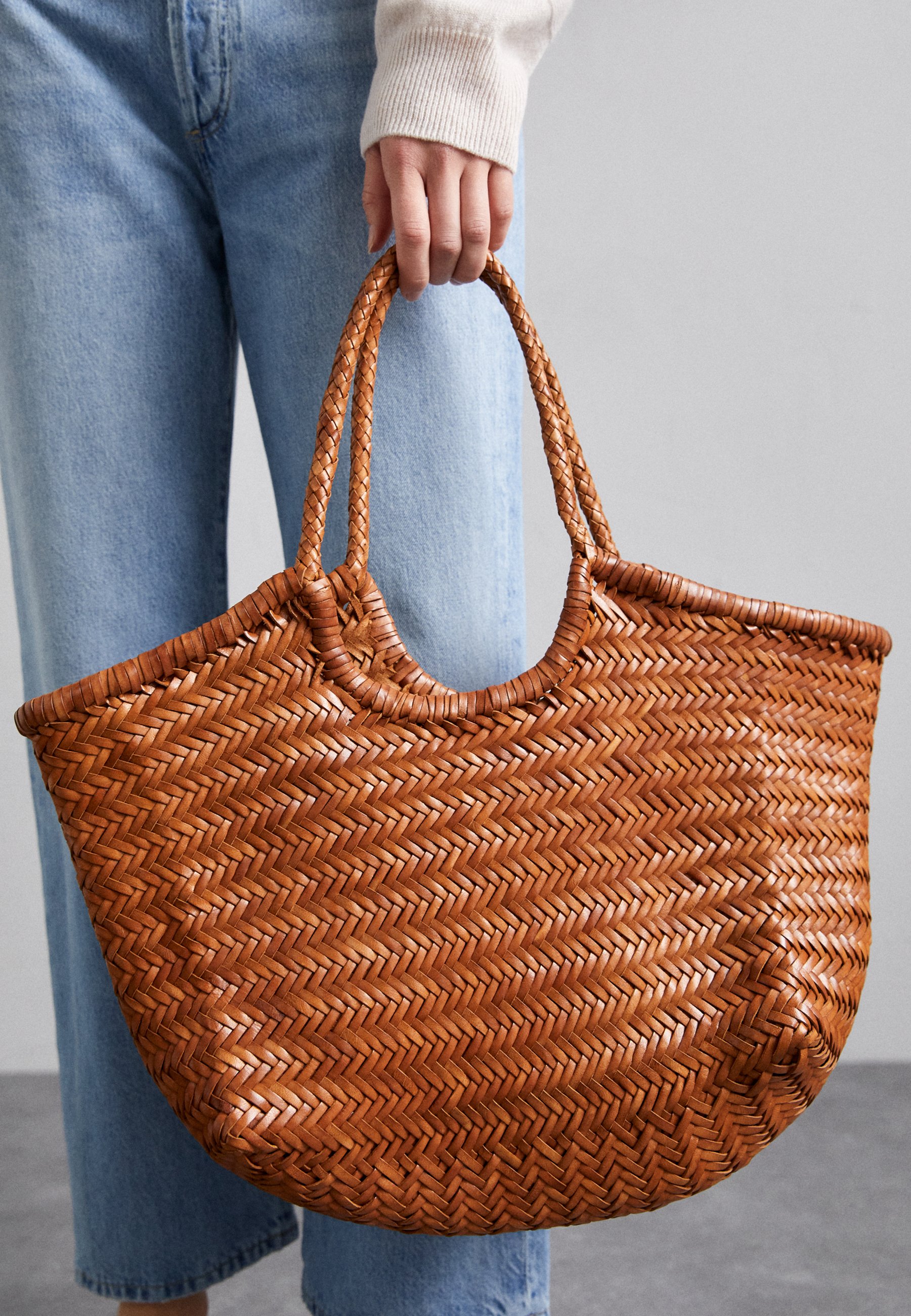 DRAGON DIFFUSION NANTUCKET BASKET BIG - Shopping Bag - tan  